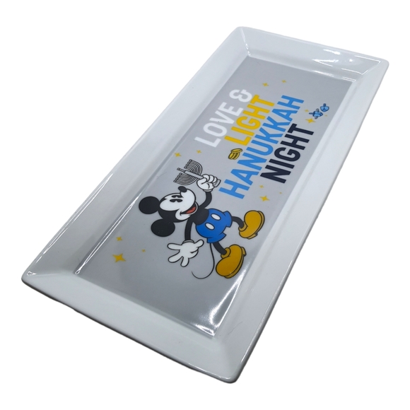 Disney Hanukkah Love Light Mickey Serving Tray Platter Latke Dreidel Menorah - Picture 6 of 8